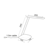 ACA Fotistiko Gafeiou LED Plastiko Asimi 26x28.5cm Ruthmizomeno Fos SF1408LED640S