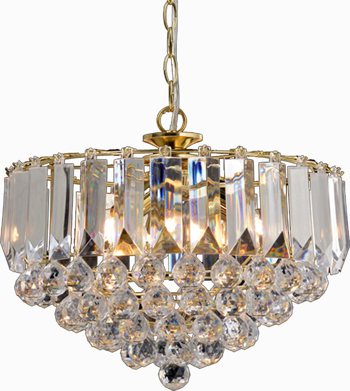 ACA Fotistiko Orofis Trifoto 'GRAPPA' Akruliko/Metallo Xruso E14 F38,5cm SF175323PG
