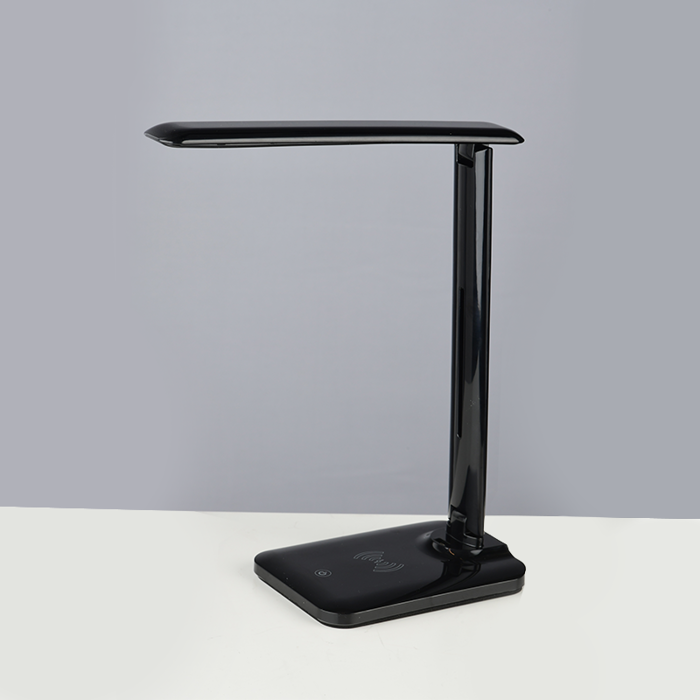 ACA Epitrapezio Fotistiko Metalliko/Plastiko 'FUTUR2' Mavro Led 12X17X33cm SF27LEDBK