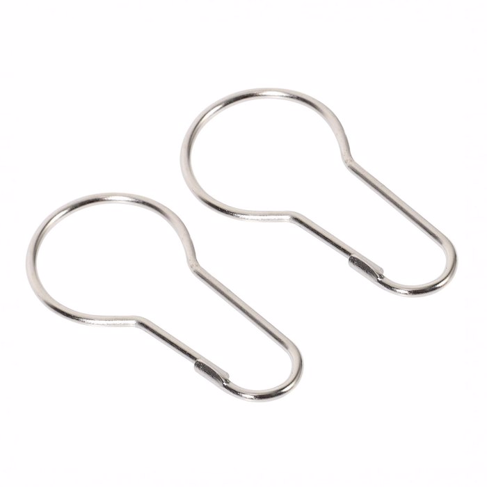 Curtain Hooks Set 12 temaxion Krikos kourtinas metallikos 