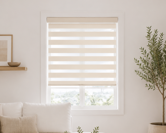 MRShome Double Roler Ruthmizomenis Skiasis 80x230cm Bez