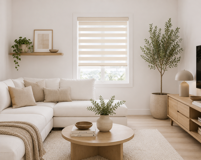 MRShome Double Roler Ruthmizomenis Skiasis 80x230cm Bez