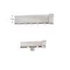 Anartisi Sidirodromos Kourtinas Alouminiou 1.00m Ideal Light Monos MY 21