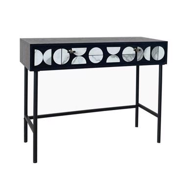 ESTHETI home Κονσόλα Ξύλινη Μαύρη/Λευκή 100x40x77cm 750-25041