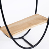ESTHETI home Rafi Toixou Metalliko Mavro 56.5x12x92cm 750-31527