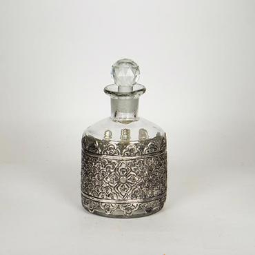 ESTHETI home Καράφα Γυάλινη/Μεταλλική Ασημί Φ9x18cm 752-10515