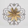 ESTHETI home Diakosmitiko Toixou Louloudi Metalliko Xruso/Asimi/Mavro F63x5cm 755-10010