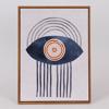 ESTHETI home Pinakas Kambas me Sxedia Ble/Lefkos/Mpez 30x40cm 812-10017