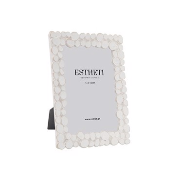 ESTHETI home Κορνίζα (13x18cm) Resin Λευκή 17x2x22.5cm 815-00213