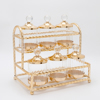 ESTHETI home Set ton 6 Diakosmitika Bol Metallika/Gyalina Xrusa 29x29x20cm 819-00273