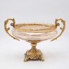 ESTHETI home Tourtiera Gyalini me Metallikes Leptomereies Antike Xrusi/Meli 31x14x22cm 819-00432