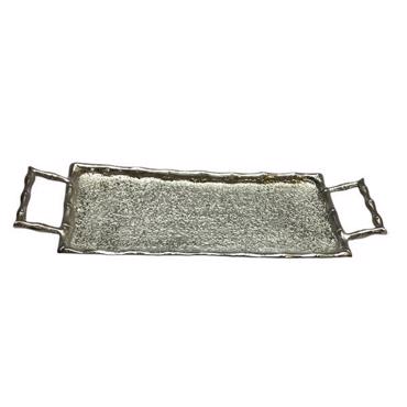 ESTHETI home Δίσκος Μεταλλικός Ασημί 59x22x4cm 819-00460