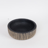 ESTHETI home Diakosmitiki Piatela Xulini Mavri/Fusiki F25x8cm 819-00679