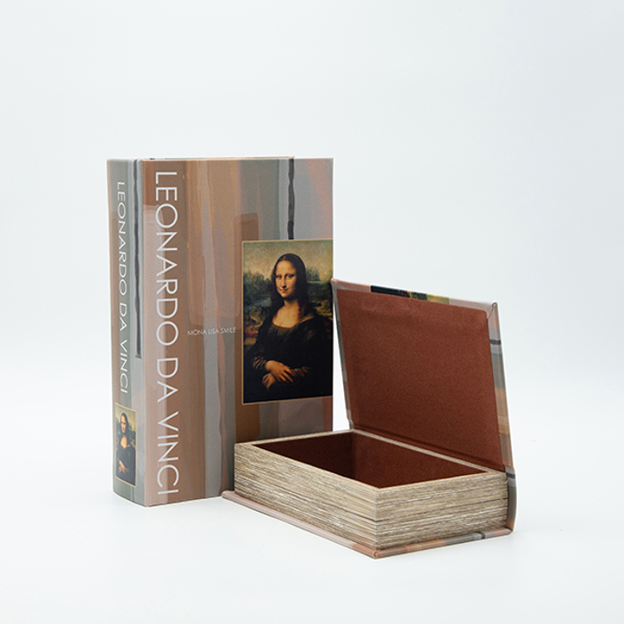 ESTHETI home Set ton 2 Kouti ''Biblio'' Xulino Kafe/Mavro 27x18x7cm 819-01359