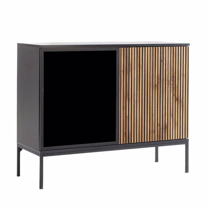 Liberta - Maison MYSTERY Komota Fusiko Skouro/Mavro me 2 Portes 104x39x83cm 09-2139