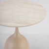 Liberta - Maison EARTH COFFEE TABLE Lefko Me Opsi Marmarou Beige 50x50x54.5cm 52-0021
