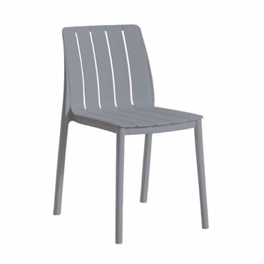 Liberta - Maison PORTO Καρέκλα Γκρι Ανοιχτό 54.6x46x80cm 53-0060