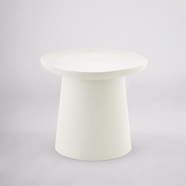 Liberta - Maison PLATE Coffee Table Off White Φ50x47.5cm 54-0019