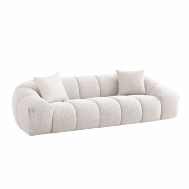Liberta - Maison BOSSANOVA Τριθέσιος Καναπές Off White 255x115x71cm 70-0438