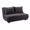 Liberta - Maison FUTON Kanapes Krebati Dithesios Anadiploumenos Ggri Mavro Me Pattern 141x87x76cm 70-0446