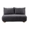 Liberta - Maison FUTON Kanapes Krebati Dithesios Anadiploumenos Ggri Mavro Me Pattern 141x87x76cm 70-0446