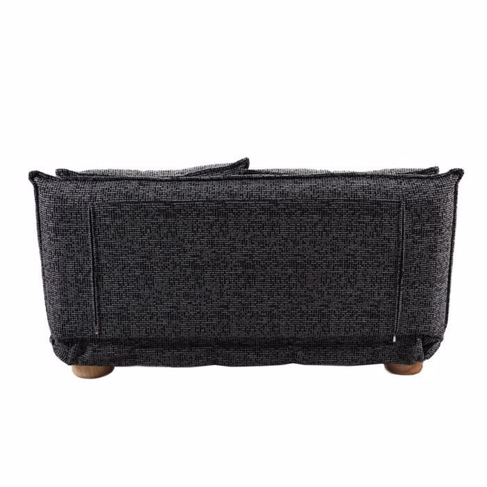 Liberta - Maison FUTON Kanapes Krebati Dithesios Anadiploumenos Ggri Mavro Me Pattern 141x87x76cm 70-0446