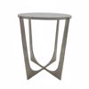 Liberta - Maison DION Side Table Asimi Nickel/Lefko F40.75x56cm 04-1021