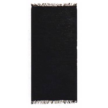 ΠΕΡΣΙΚΑ Χαλί Δερμάτινο με Κρόσσια 'Leather Rugs Solid' 130227/02G Black 70x130cm PRS030585