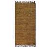 PERSIKA Xali Dermatino me Krossia 'Leather Rugs Solid' 030717-01 Mustard 70x130cm PRS030589