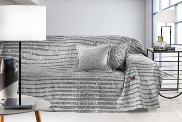 Guy Laroche Ριχτάρι Πολυθρόνας Sydney Silver 180x150cm