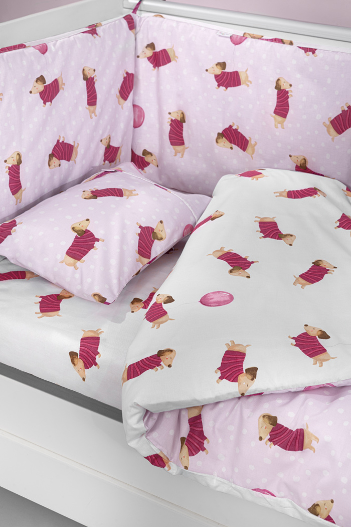 Saint Clair Set Brefika Sentonia 115x170cm kai Maxilarothiki 30x40cm Pet Fuchsia