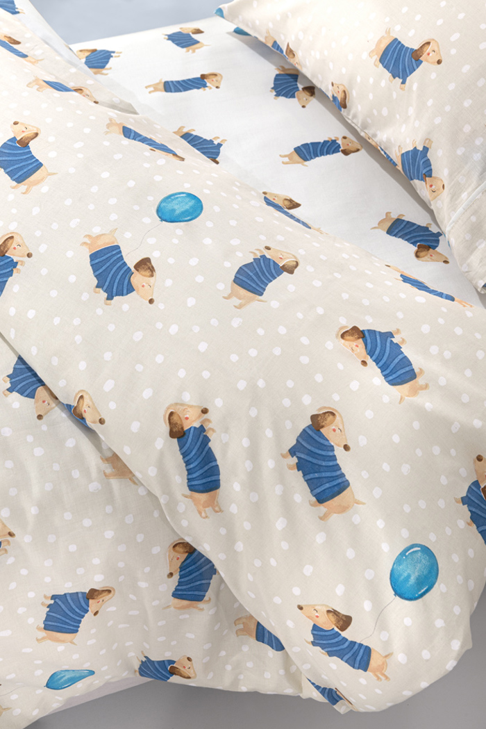 Saint Clair Set Paidika Sentonia 100x200cm me Maxilarothiki 50x70cm Pet Blue (me Lastixo)