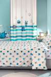 Saint Clair Set Paidiki Paplomatothiki 160x220cm & Maxilarothiki 50x70cm Monsters Blue