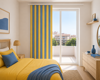 Saint Clair Kourtina Lemon Blue Stripes 160X240