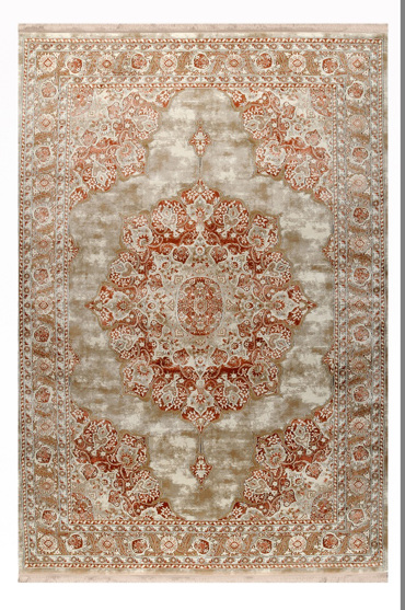 Tzikas Carpets Χαλί Πατάκι SERENITY Πορτοκαλί/Μπεζ 80x150cm 20617-721