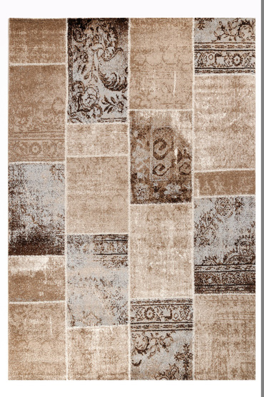 Tzikas Carpets Σετ Χαλιά Κρεβατοκάμαρας SKY Μπεζ/Καφέ/Γκρι 67x150/67x230 25307-796