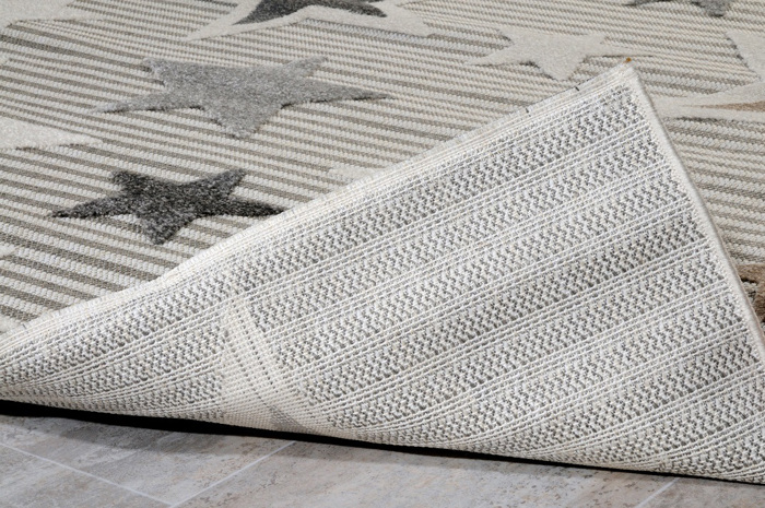 Tzikas Carpets Strongulo Paidiko Xali MALLORCA Bez/Kafe F160cm 61216-270