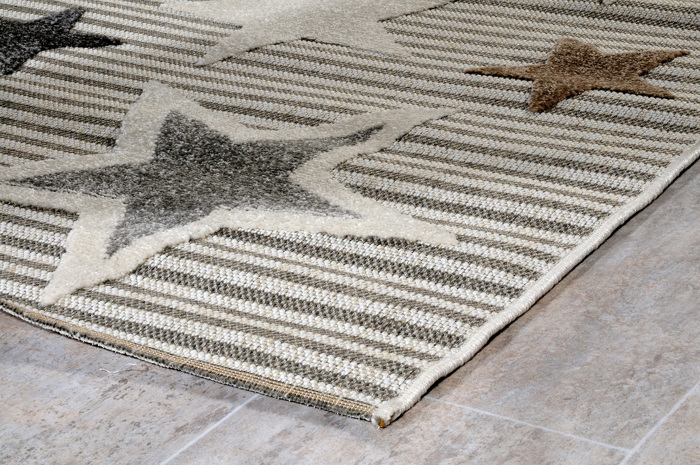 Tzikas Carpets Strongulo Paidiko Xali MALLORCA Bez/Kafe F160cm 61216-270