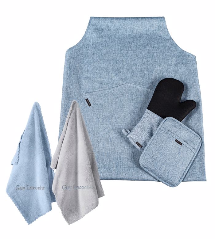 Guy Laroche Set 5 temaxion Kouzinas Podia + Gntia + Potiropana Cook Blue