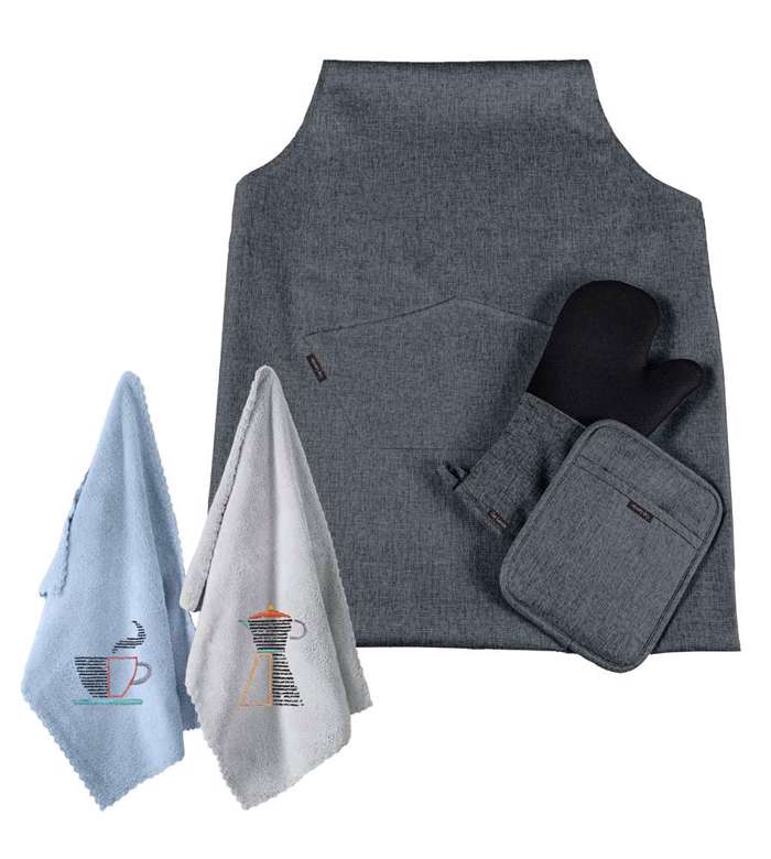 Guy Laroche Set 5 temaxion Kouzinas Podia + Gntia + Potiropana Anthracite