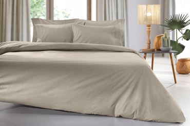 Guy Laroche Μονό Σεντόνι Easy Iron Color Plus Taupe 170x270cm