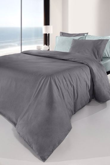 Guy Laroche Μονό Σεντόνι Easy Iron με Λάστιχο Color Plus Anthracite 100x200cm