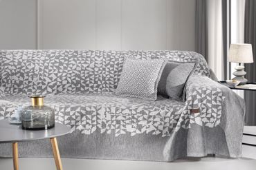 Guy Laroche Ριxτάρι Πολυθρόνας Duomo Grey με δύο όψεις τελειώματος 180x150cm