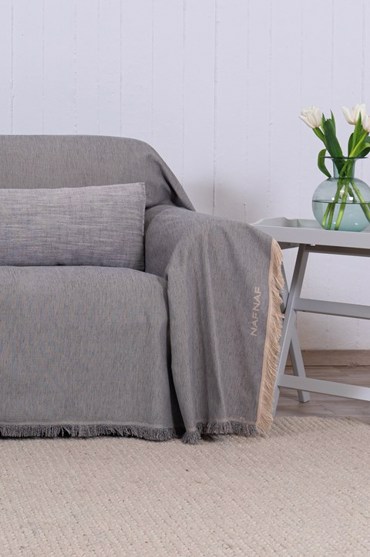 Βιοκαρπέτ Home Naf-Naf Highline Ριχτάρι Πολυθρόνας Γκρι 180x180cm 358-78