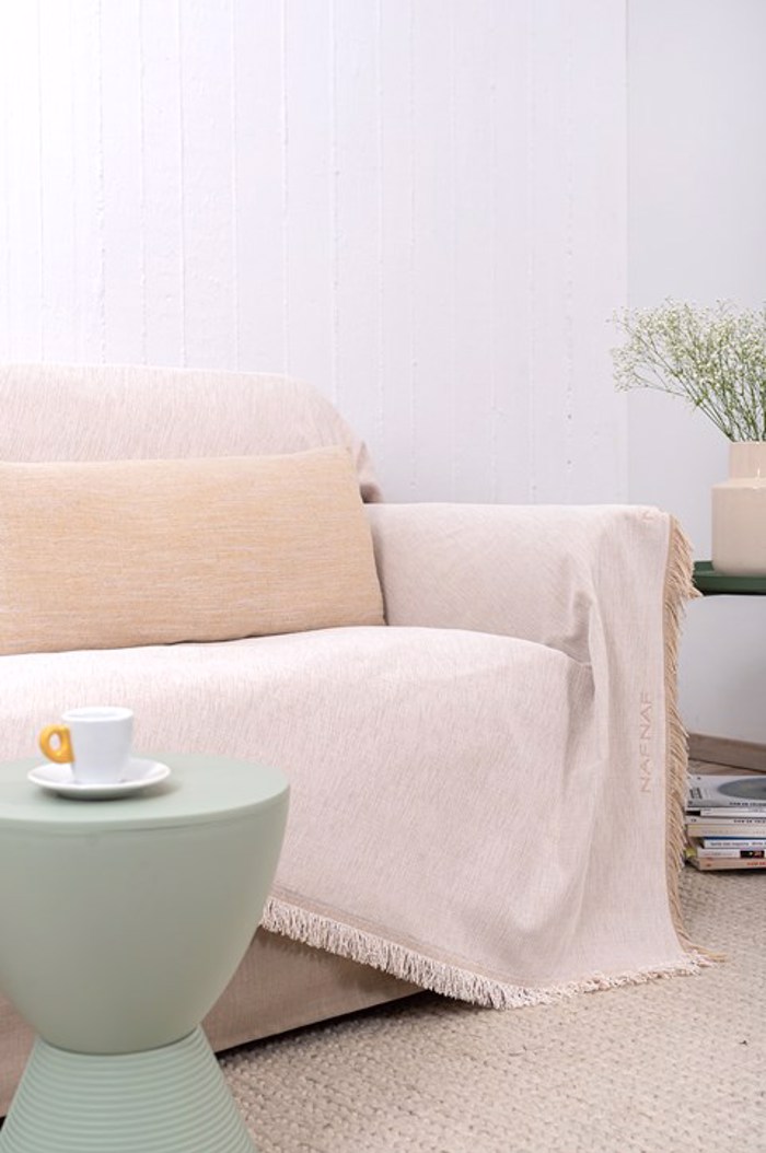 Biokarpet Home Naf-Naf Highline Rixtari Tetrathesiou Kanape Ekrou 180x350cm 358-90