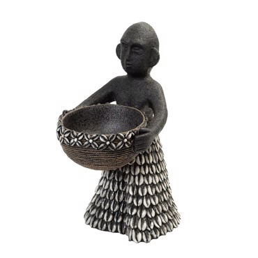 Φιγούρα Tribal Resin Μαύρη 20.5x16x31cm BOD122 Espiel