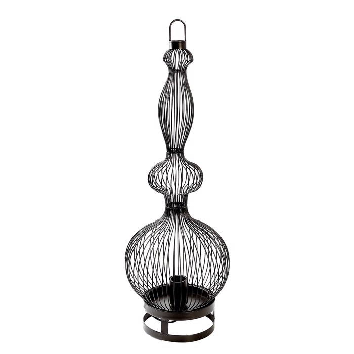Fotistiko Dapedou Monofoto Metalliko Mavro E27 F25x72cm FUT411 Espiel