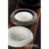 Bol apo Stoneware ''FUSION'' Lefko/Prasino F15.8x4.8cm GMT303K4 Espiel