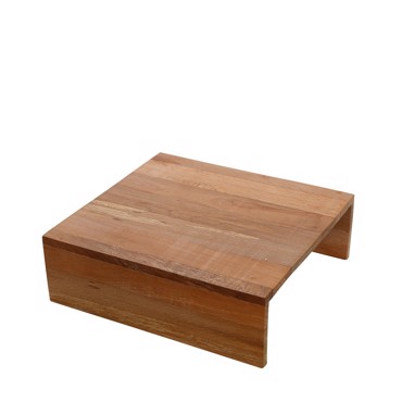 Ξύλινο Σταντ Τετράγωνο Φυσικό 30x30x10cm KOP210K2