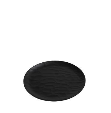 Black Πιάτο Ρηχό Στρογγ. 19εκ Wavy Matte Μελαμίνης MLB342K72-6 Espiel